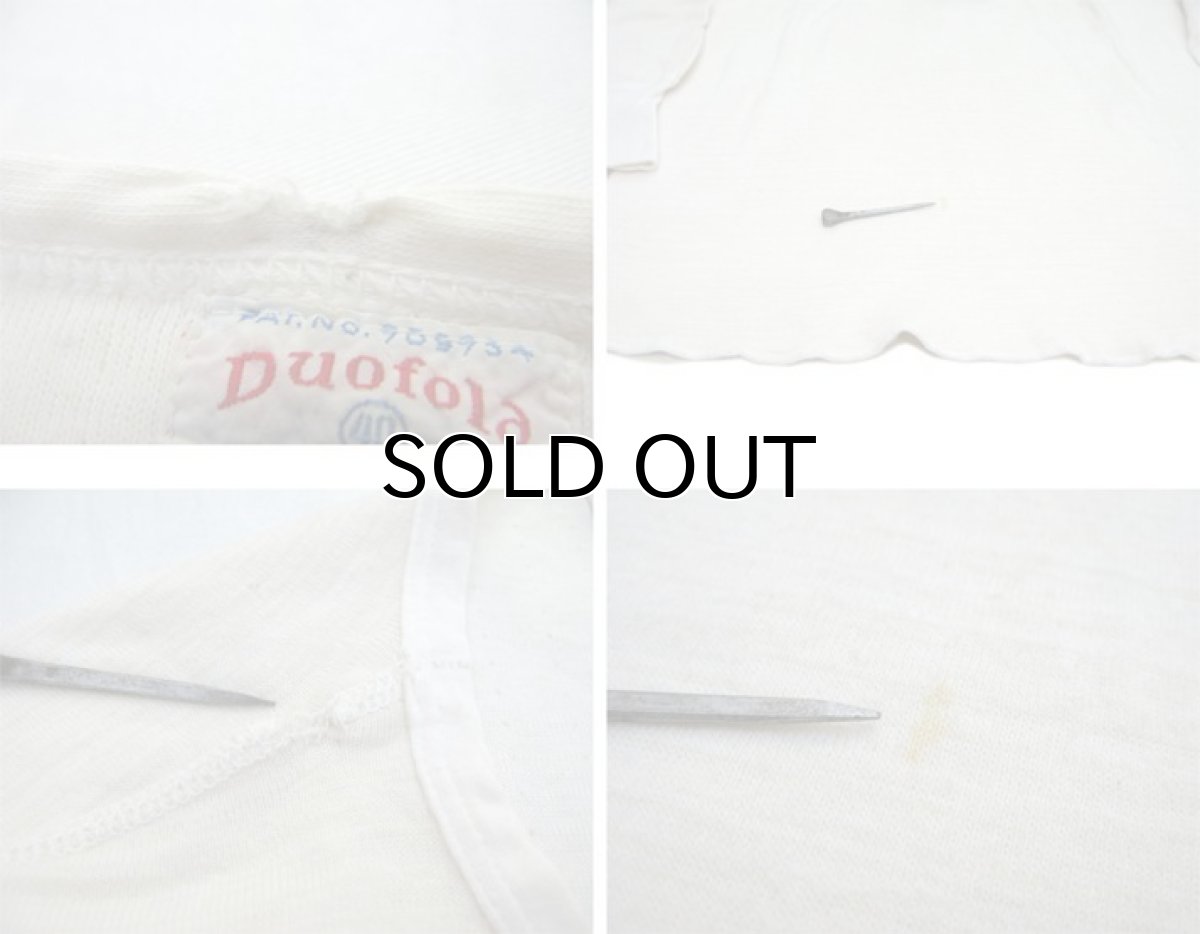 画像5: 1950's "Duofold" Two Rayer Thermal Shirts　NATURAL　size M - L (表記 40) (5)