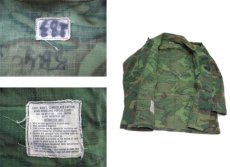 画像4: 1960's U.S.Military Jungle Fatigue Rip-Stop Jacket　Leaf Pattern Camouflage　size X-SMALL / SHORT (4)