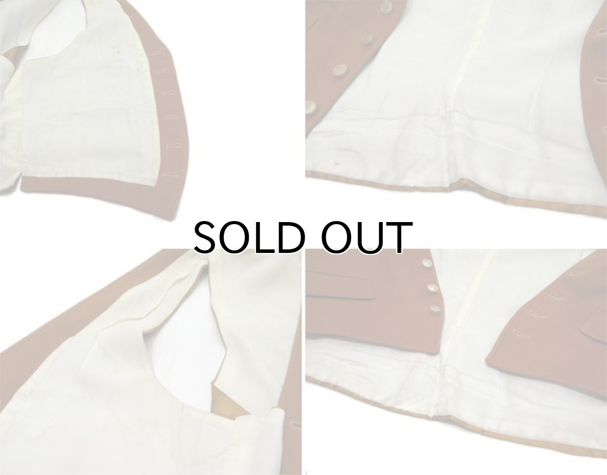 画像6: OLD "John Wanamaker" Pure Virgin Wool Vest Dead Stock -made in ENGLAND- Red Brown size M (表記 42) (6)