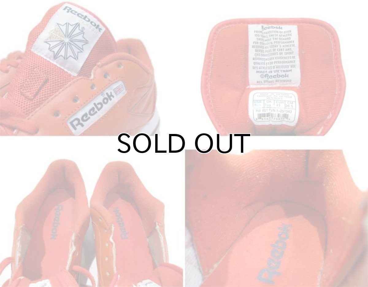 画像5: "Reebok" Leather Sneaker ORANGE size 8.5 (26.5 cm) (5)