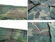 画像6: 1960's U.S.Military Jungle Fatigue Rip-Stop Jacket　Leaf Pattern Camouflage　size X-SMALL / SHORT (6)