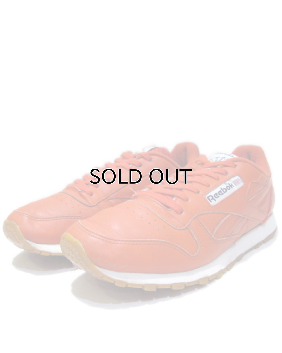 画像1: "Reebok" Leather Sneaker　ORANGE　size 8.5 (26.5 cm) (1)