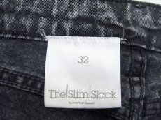 画像3: "American Apparel" Chemical Wash Denim Skinny Pants　Black Denim　size w 32 inch (表記 w 32) (3)