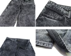 画像5: "American Apparel" Chemical Wash Denim Skinny Pants　Black Denim　size w 32 inch (表記 w 32) (5)