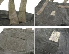 画像3: " Note and Pen "retouch" Tote Bag  -1950's French Military Linen Duffle-　OLIVE (3)