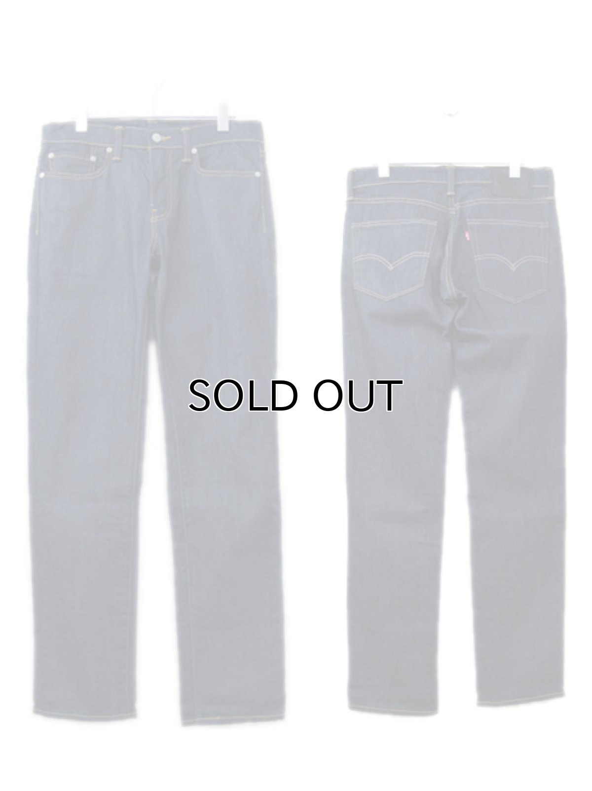 画像2: Levi's 511 Denim Skinny Pants Dead Stock one-washed　Blue Denim　size w 32 inch (表記 w31 L32) (2)