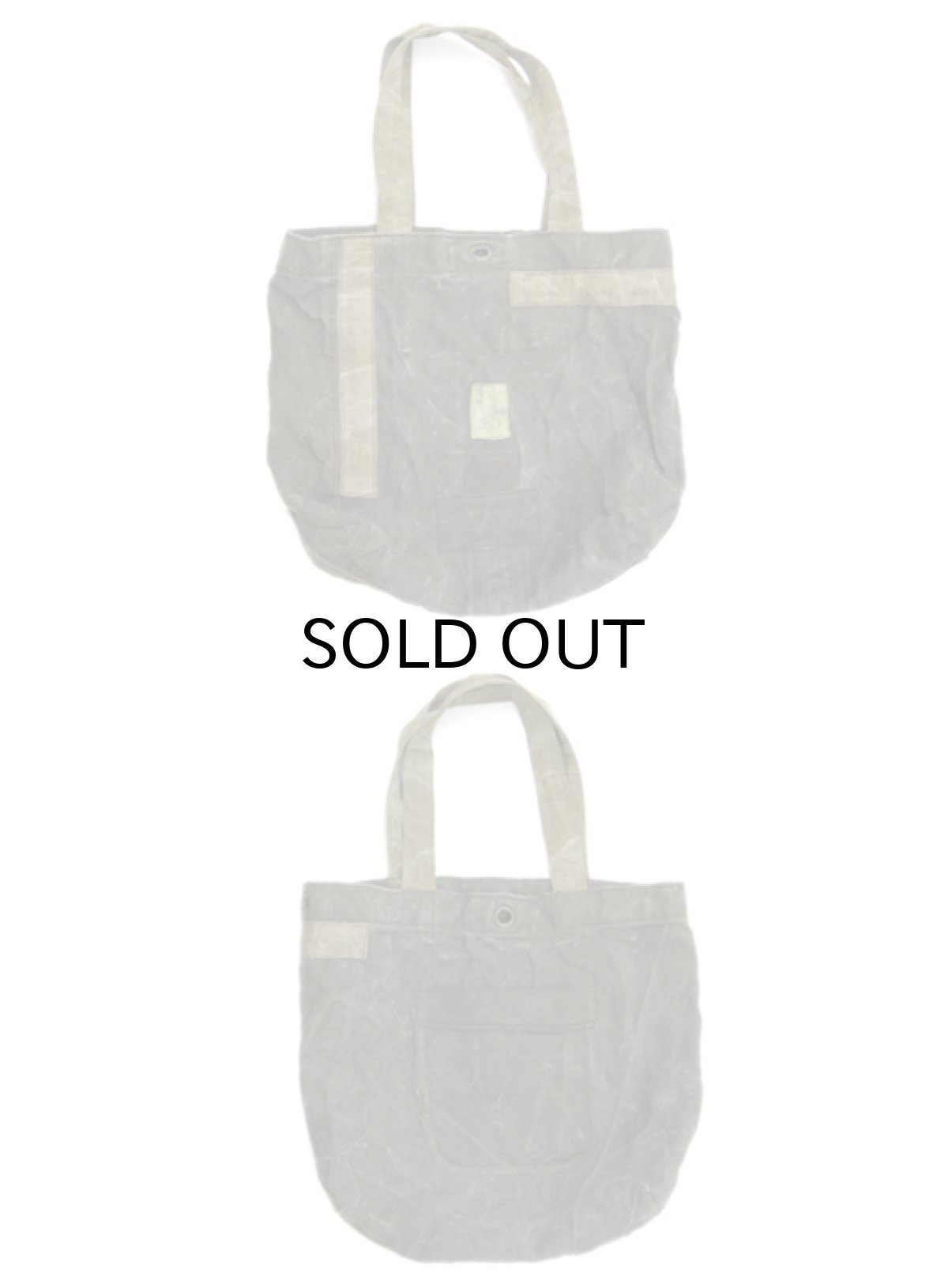 画像2: " Note and Pen "retouch" Tote Bag  -1950's French Military Linen Duffle- OLIVE (2)