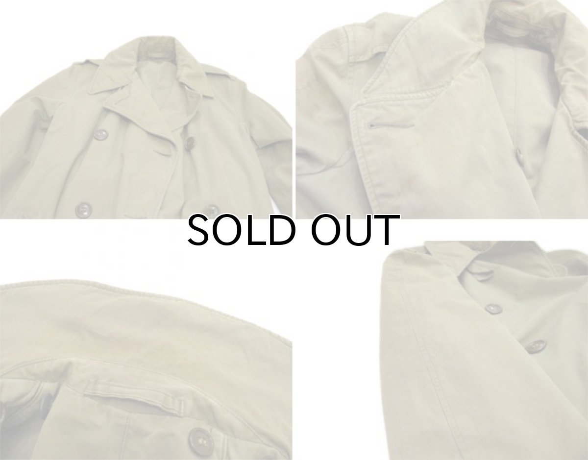 画像5: 1950's U.S.Military Double Breast Over Coat with Hood Olive size S (表記 12R) (5)