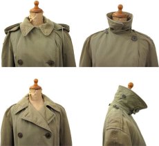 画像4: 1950's U.S.Military Double Breast Over Coat with Hood　Olive　size S (表記 12R) (4)