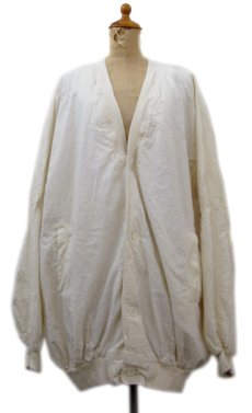 画像1: "Boomerang" Nep Cotton Cardigan Dead Stock one-washed　NATURAL　size XL~ (表記 L) (1)