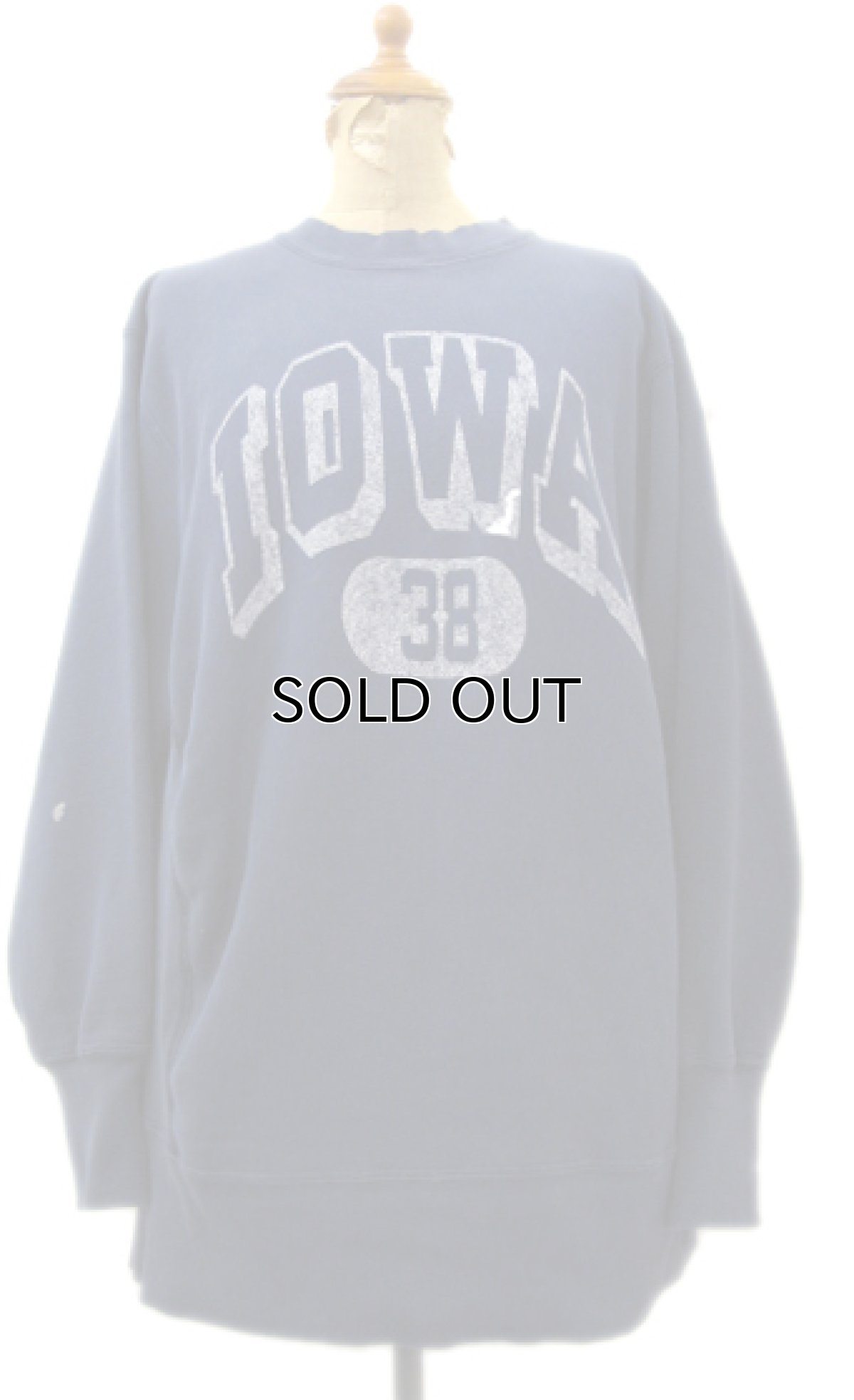 画像1: 1990's Champion Reverse Weave Sweat Shirts "IOWA 38" -made in USA-　NAVY　size M - L (表記 L) (1)