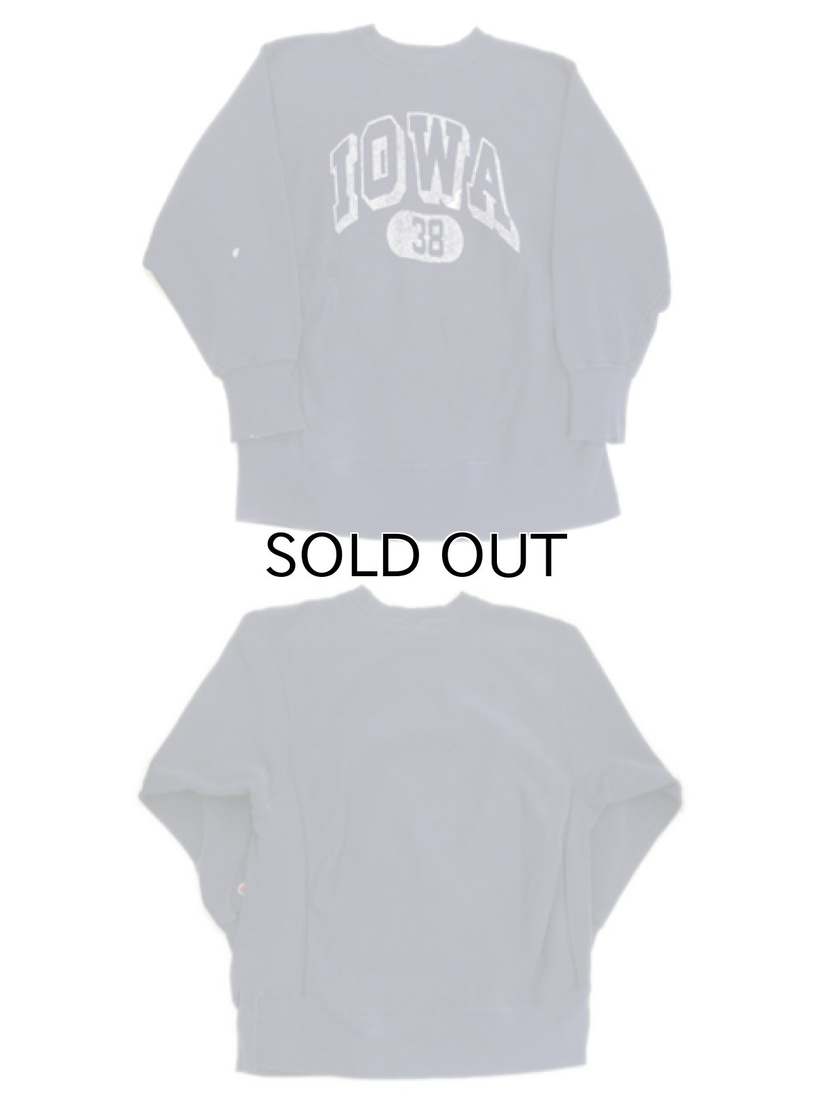 画像3: 1990's Champion Reverse Weave Sweat Shirts "IOWA 38" -made in USA- NAVY size M - L (表記 L) (3)
