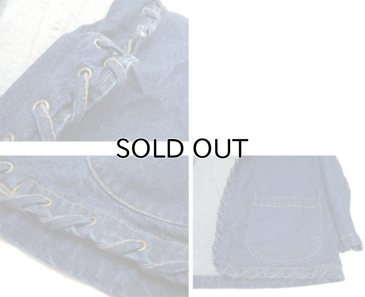 画像4: 1990's "newport news" Design Denim Jacket Blue Denim size M - L (表記 不明) (4)