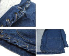 画像4: 1990's "newport news" Design Denim Jacket　Blue Denim　size M - L (表記 不明) (4)