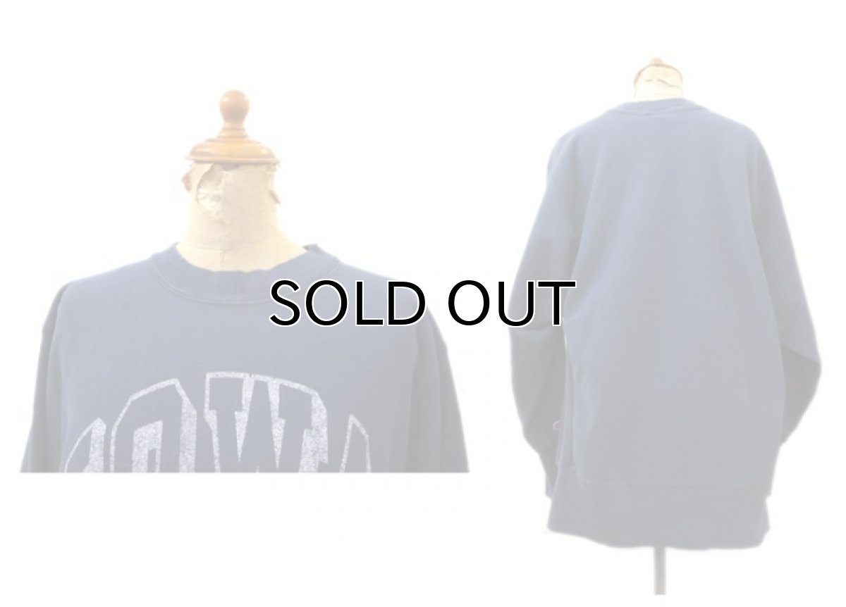 画像2: 1990's Champion Reverse Weave Sweat Shirts "IOWA 38" -made in USA- NAVY size M - L (表記 L) (2)