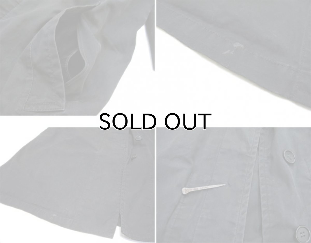 画像7: 1970's "hillgate" Soutien Collar Long Coat BLACK size S (表記 10) (7)