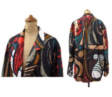 画像2: 1980's~ "Sang An" Design Tailored Jacket -made in KOREA-　Multi Color　size L (表記 不明) (2)