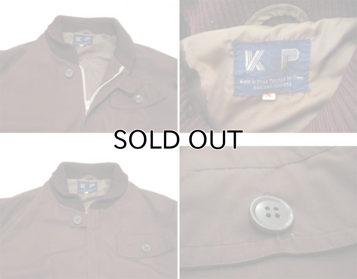 画像4: 1980's "KP" Shawl Collar Zip Up Jacket BROWN size S (表記 S) (4)