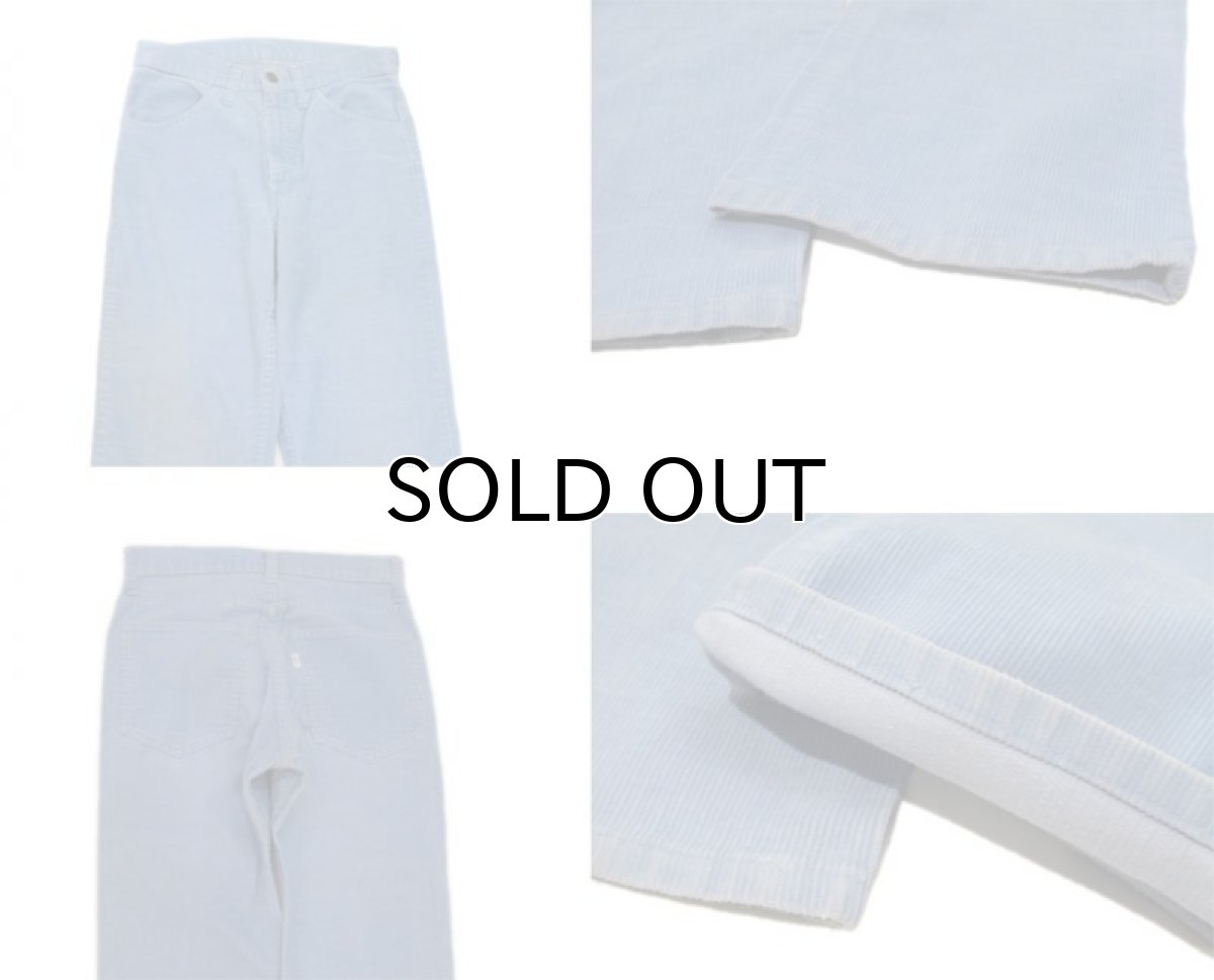 画像5: 1970's Levi's Corduroy Straight Pants "big E" Sax Blue size w 29 inch (表記 不明) (5)