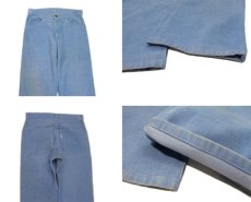 画像5: 1970's Levi's Corduroy Straight Pants "big E"　Sax Blue　size w 29 inch (表記 不明) (5)