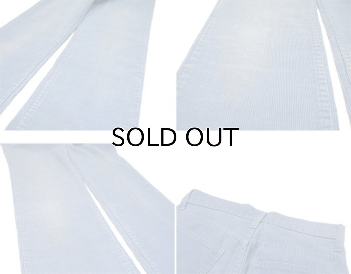 画像4: 1970's Levi's Corduroy Straight Pants "big E" Sax Blue size w 29 inch (表記 不明) (4)