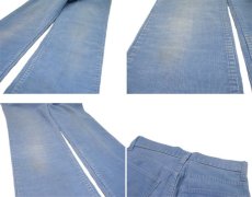 画像4: 1970's Levi's Corduroy Straight Pants "big E"　Sax Blue　size w 29 inch (表記 不明) (4)