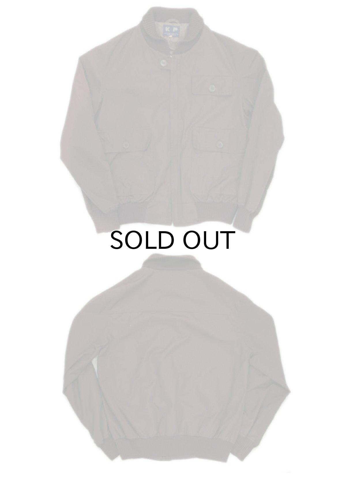 画像3: 1980's "KP" Shawl Collar Zip Up Jacket BROWN size S (表記 S) (3)