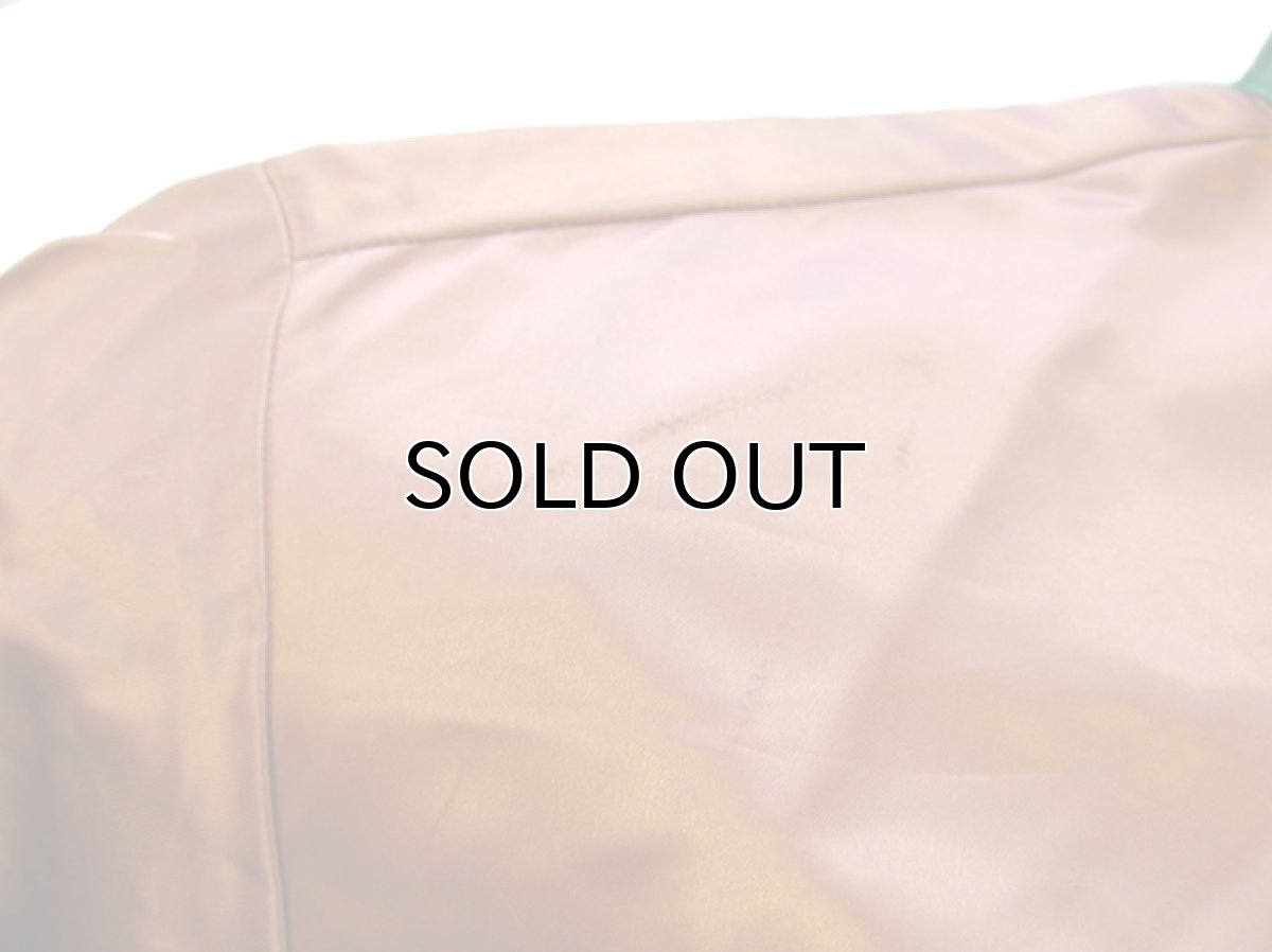 画像8: 1950's "Bowler's" Zip Up 2-tone Satin Jacket Dusty Pink / Green size S - M (表記 M) (8)