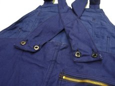 画像5: 1970's French "SOLIDA" Cotton Twill Overall Dead Stock - one washed　BLUE　size M (表記 44) (5)