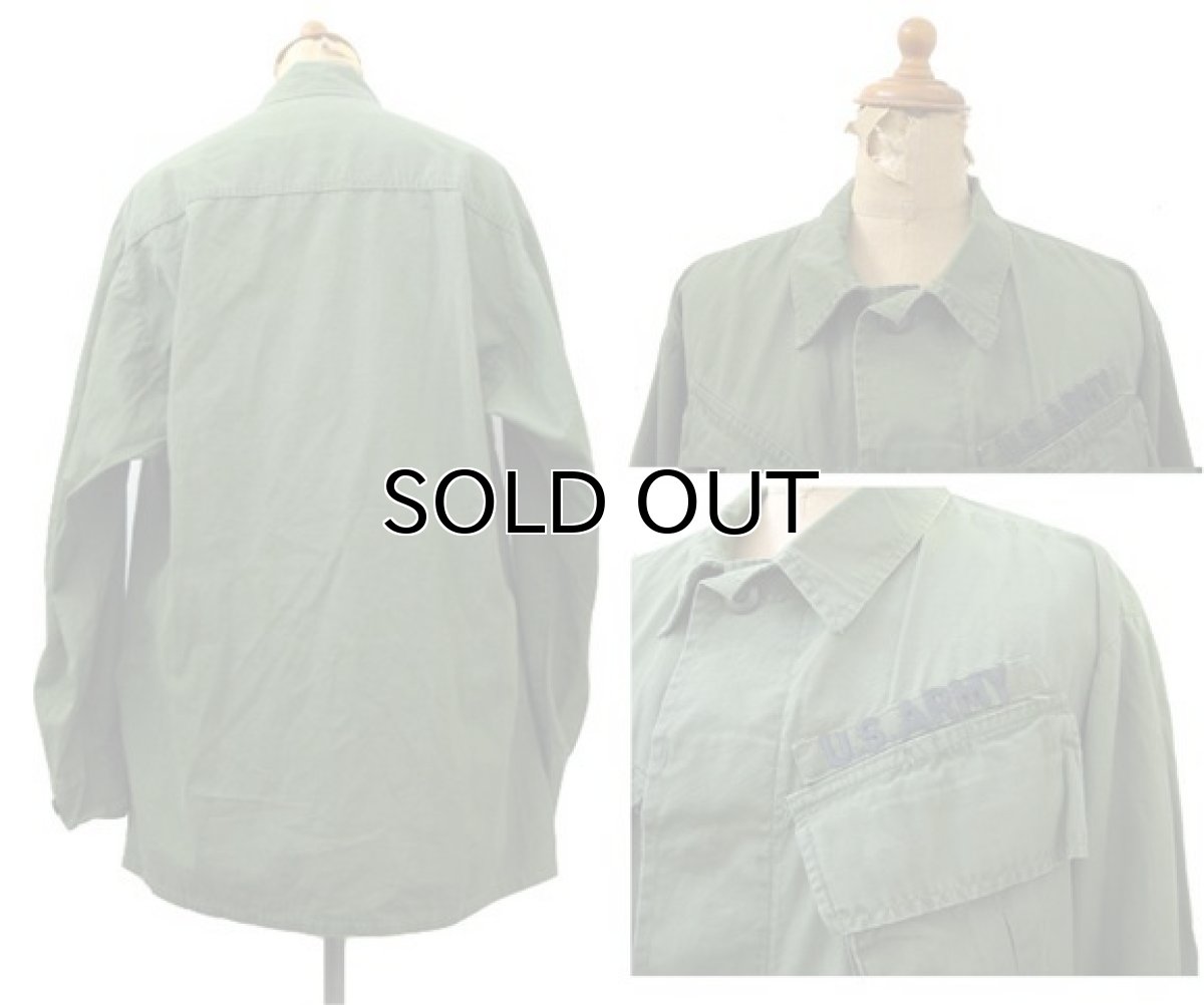 画像2: 1960's U.S.ARMY Jungle Fatigue Rip-Stop Jacket OLIVE size SMALL / SHORT (2)