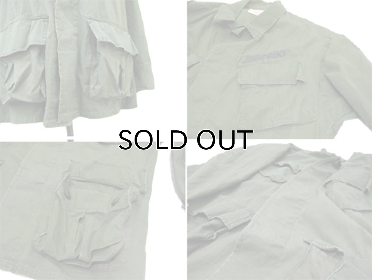 画像5: 1960's U.S.ARMY Jungle Fatigue Rip-Stop Jacket OLIVE size SMALL / SHORT (5)