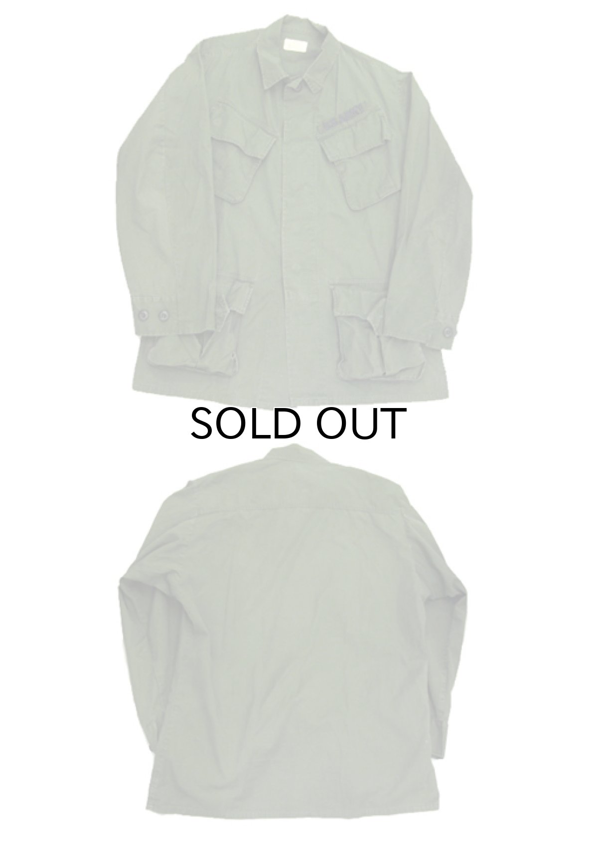 画像3: 1960's U.S.ARMY Jungle Fatigue Rip-Stop Jacket OLIVE size SMALL / SHORT (3)