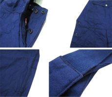 画像6: 1970's French "SOLIDA" Cotton Twill Overall Dead Stock - one washed　BLUE　size M (表記 44) (6)