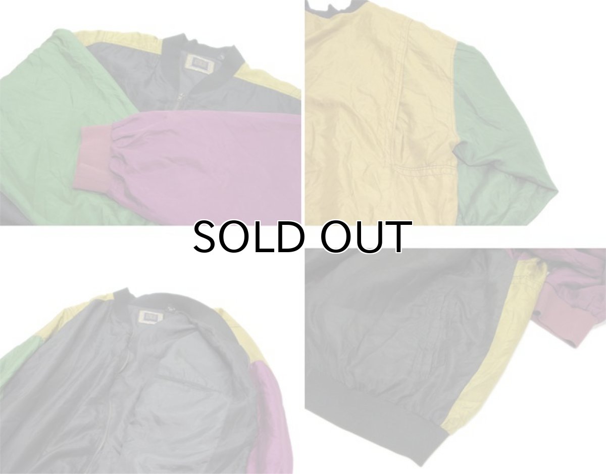 画像3: 1990's~ "ATTACHE" Zip Up Silk Jacket Multi Color size XL~ (表記 2XL) (3)