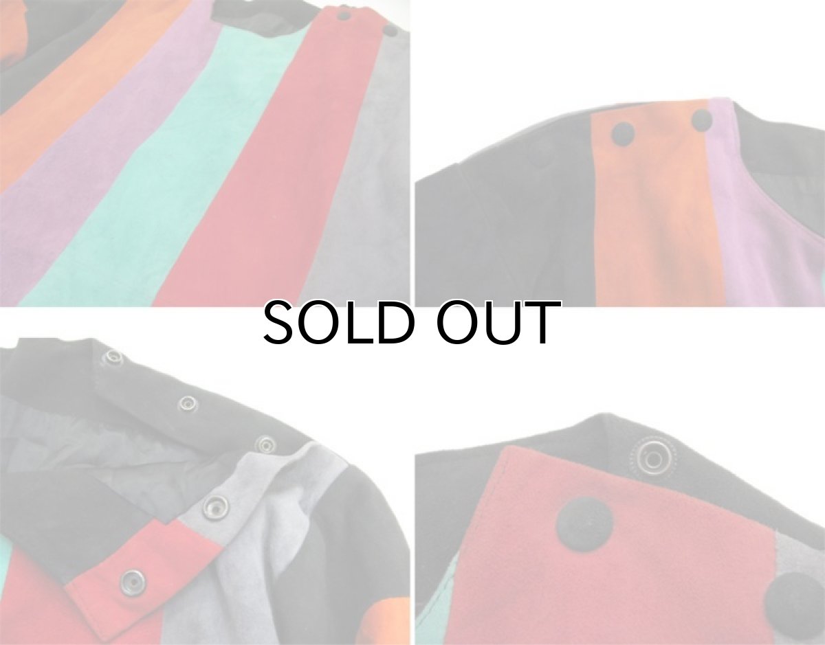 画像3: 1980's~ Unknown U.S.A Nubuck Design Pullover　Multi Color　size S (表記 不明) (3)