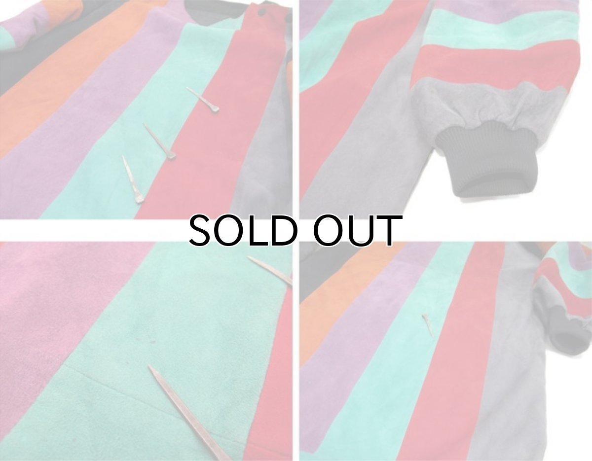 画像6: 1980's~ Unknown U.S.A Nubuck Design Pullover　Multi Color　size S (表記 不明) (6)