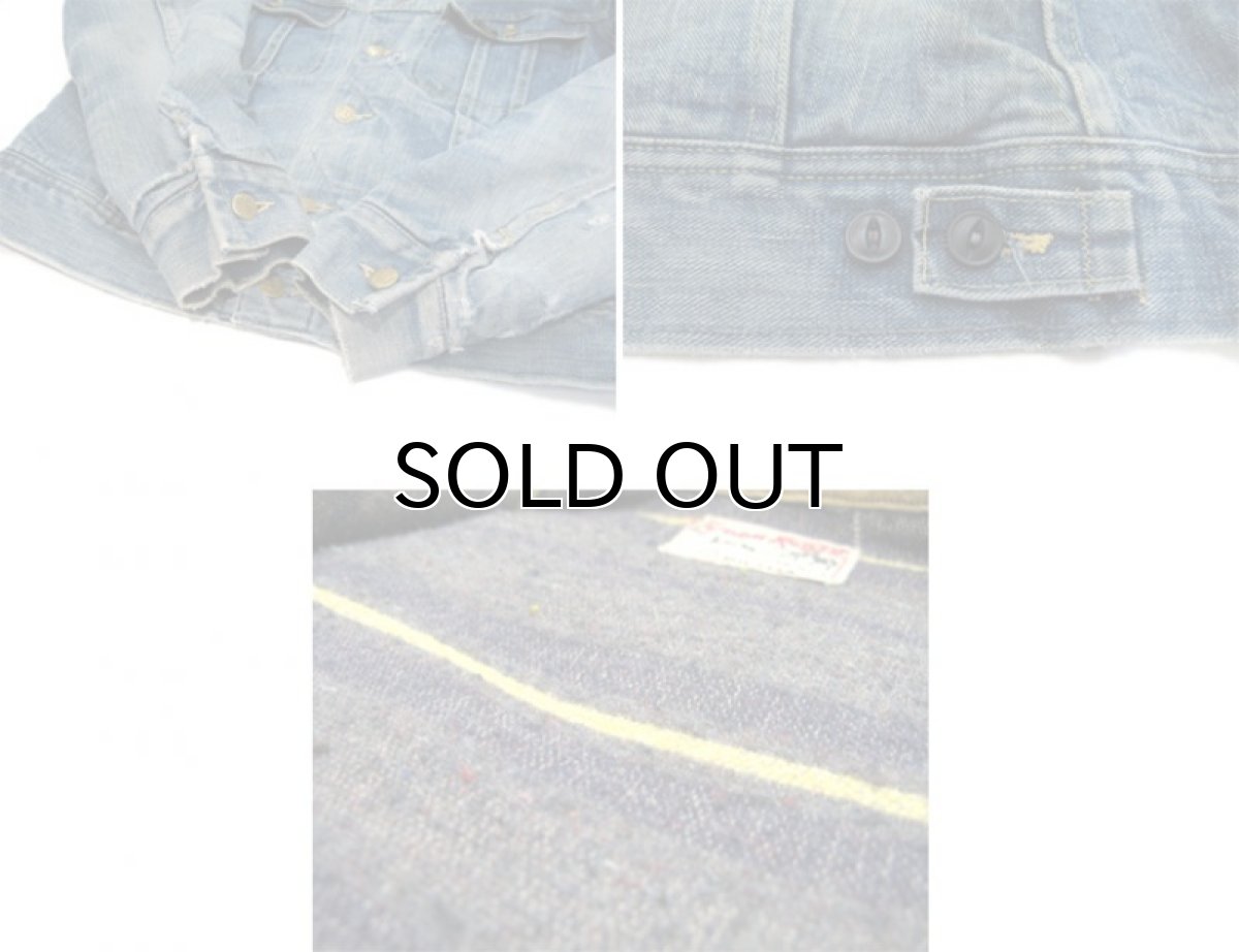 画像5: 1960-70's Lee Lot : 101LJ  "Storm Rider" Blanket Denim Jacket Indigo Denim size M (表記 38R) (5)