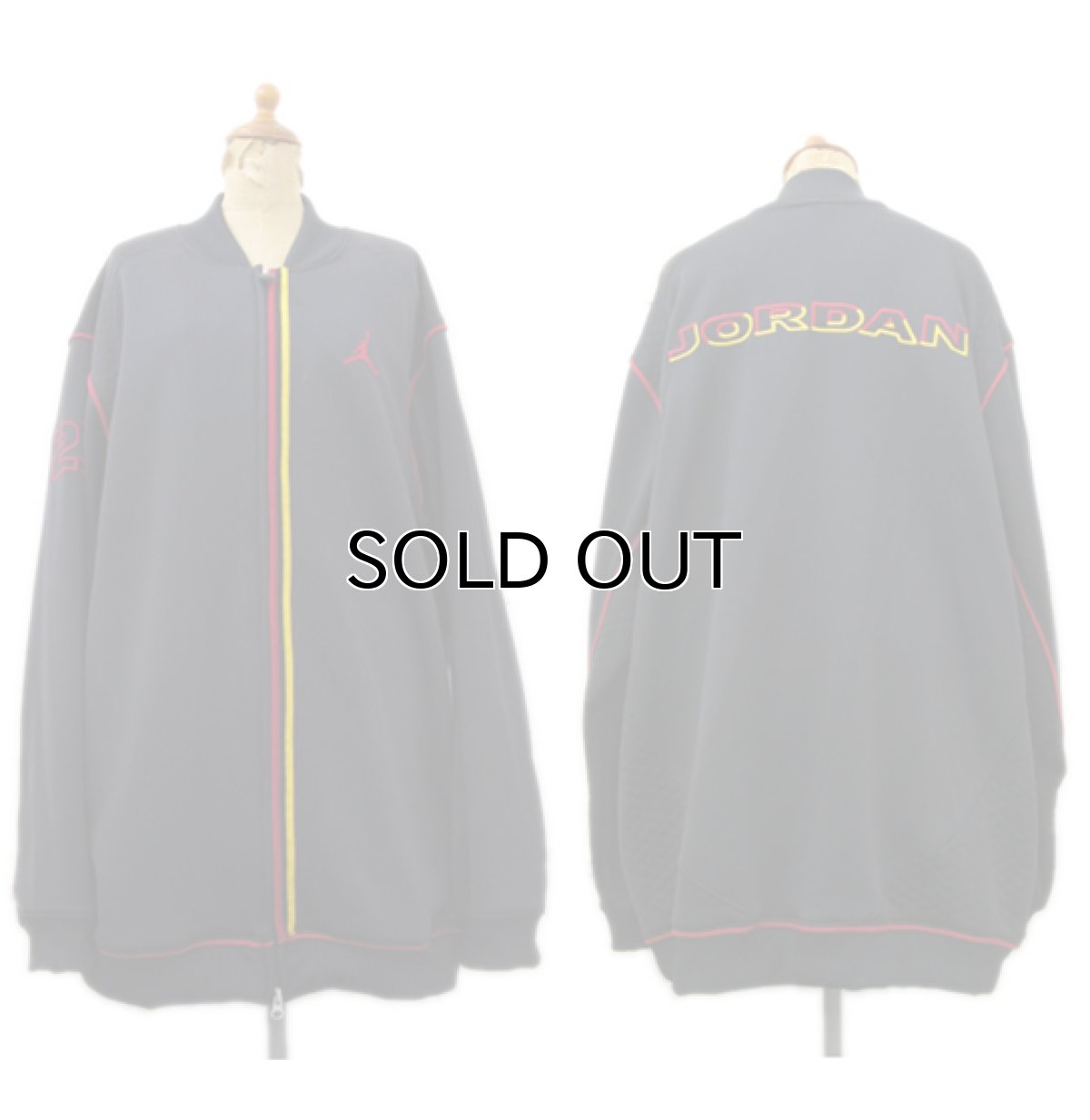 画像2: JORDAN Jersey Jog Tops Black size XL (表記 L) (2)