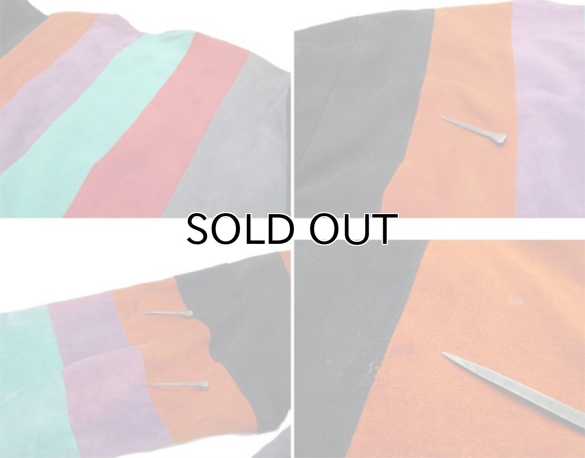 画像5: 1980's~ Unknown U.S.A Nubuck Design Pullover　Multi Color　size S (表記 不明) (5)