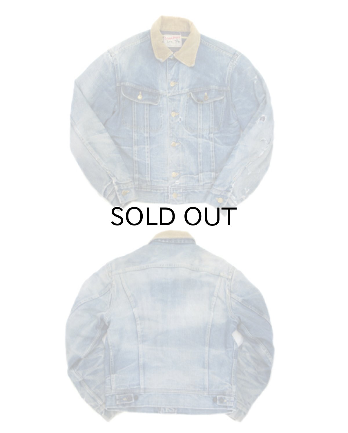 画像3: 1960-70's Lee Lot : 101LJ  "Storm Rider" Blanket Denim Jacket Indigo Denim size M (表記 38R) (3)