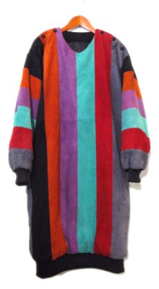 画像1: 1980's~ Unknown U.S.A Nubuck Design Pullover　Multi Color　size S (表記 不明) (1)