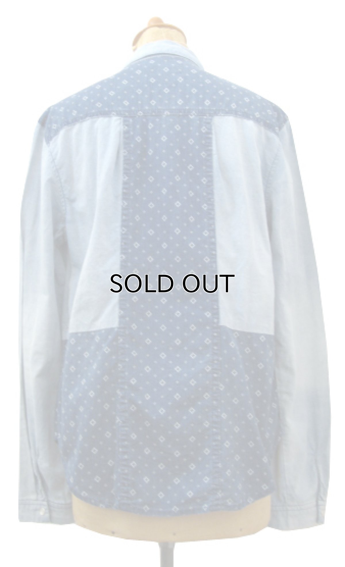 画像2: 1980's "Holding Horses" Design Chambray Shirts BLUE size S (表記 8) (2)