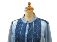 画像3: 1980's "Holding Horses" Design Chambray Shirts　BLUE　size S (表記 8) (3)