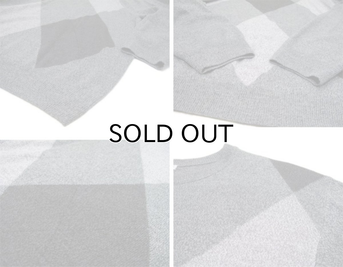 画像5: "GEOFFREY BEENE" Crew Neck Argyle Sweater Heather Grey size XL~ (表記 4XL) (5)