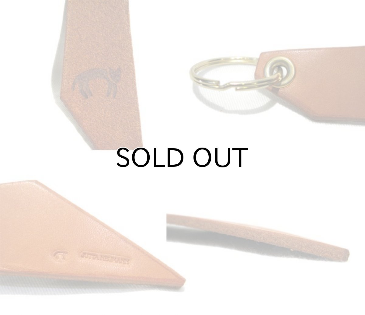 画像3: C) "JUTTA NEUMANN" Leather Key Holder  color : TAN (3)