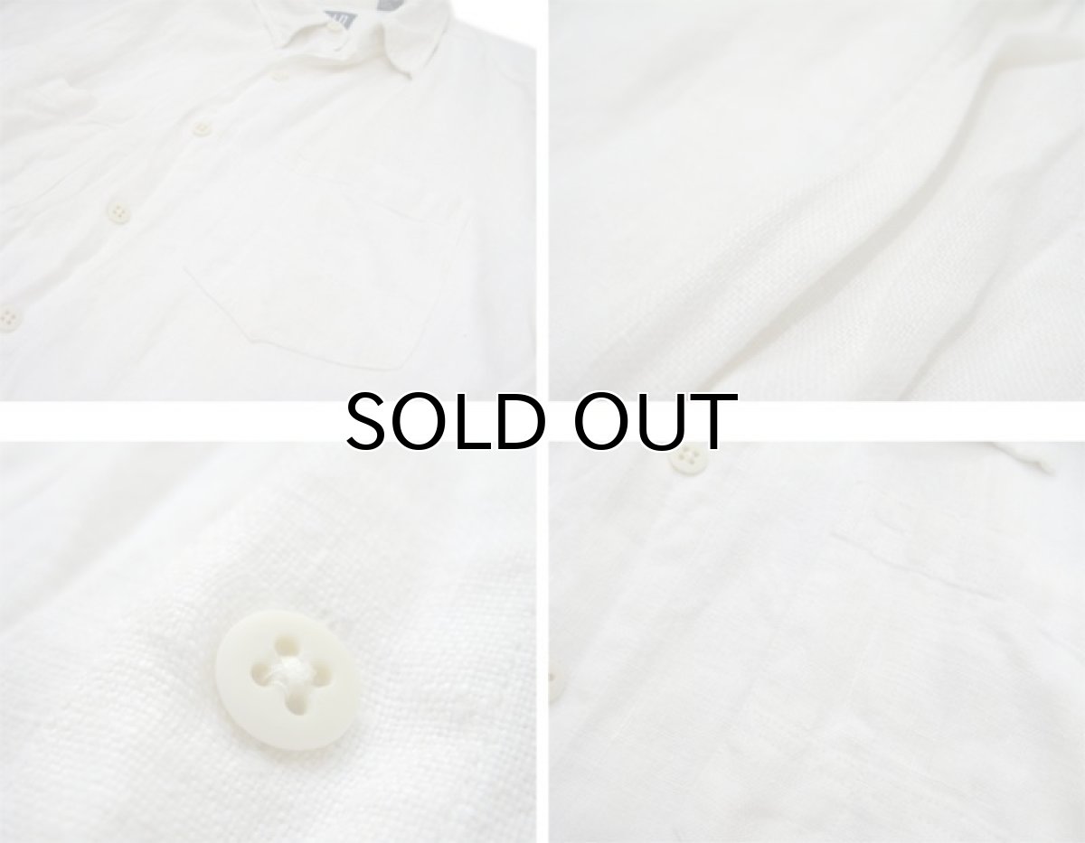 画像4: 1990's OLD GAP L/S Linen Shirts　Off White　size L - XL (表記 L) (4)