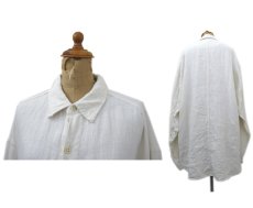 画像2: 1990's OLD GAP L/S Linen Shirts　Off White　size L - XL (表記 L) (2)