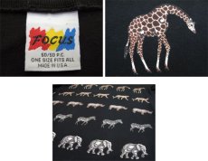 画像6: 1990's "FOCUS" Design L/S T-Shirts "Animal Print"　BLACK　size L-XL (表記 ONE SIZE FITS ALL) (6)