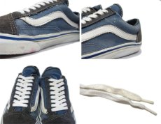 画像5: 1990's "VANS" OLD SKOOL Canvas Sneakers -made in U.S.A-　Navy / White　size 約25cm ~ 25.5cm (5)