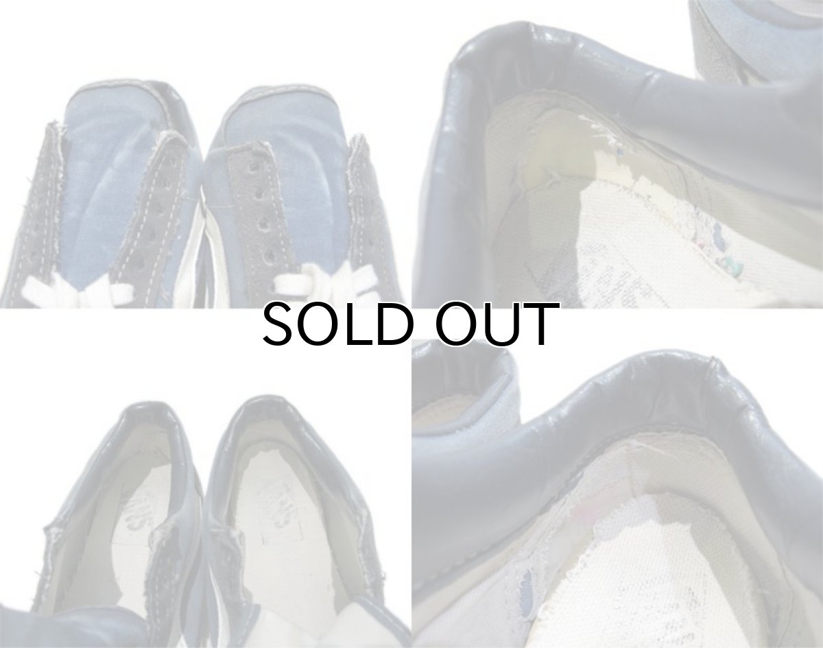 画像6: 1990's "VANS" OLD SKOOL Canvas Sneakers -made in U.S.A- Navy / White size 約25cm ~ 25.5cm (6)